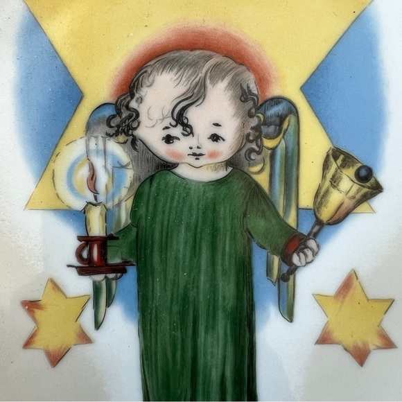 Schmid 1977 Christmas Plate Limited Edition Sister Bertha Hummel with Box - Picture 3 of 10